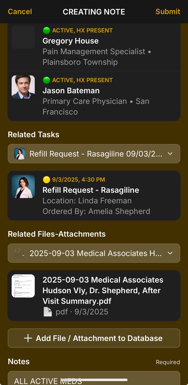 Create Note Page v2 (Select Relevant Tags)